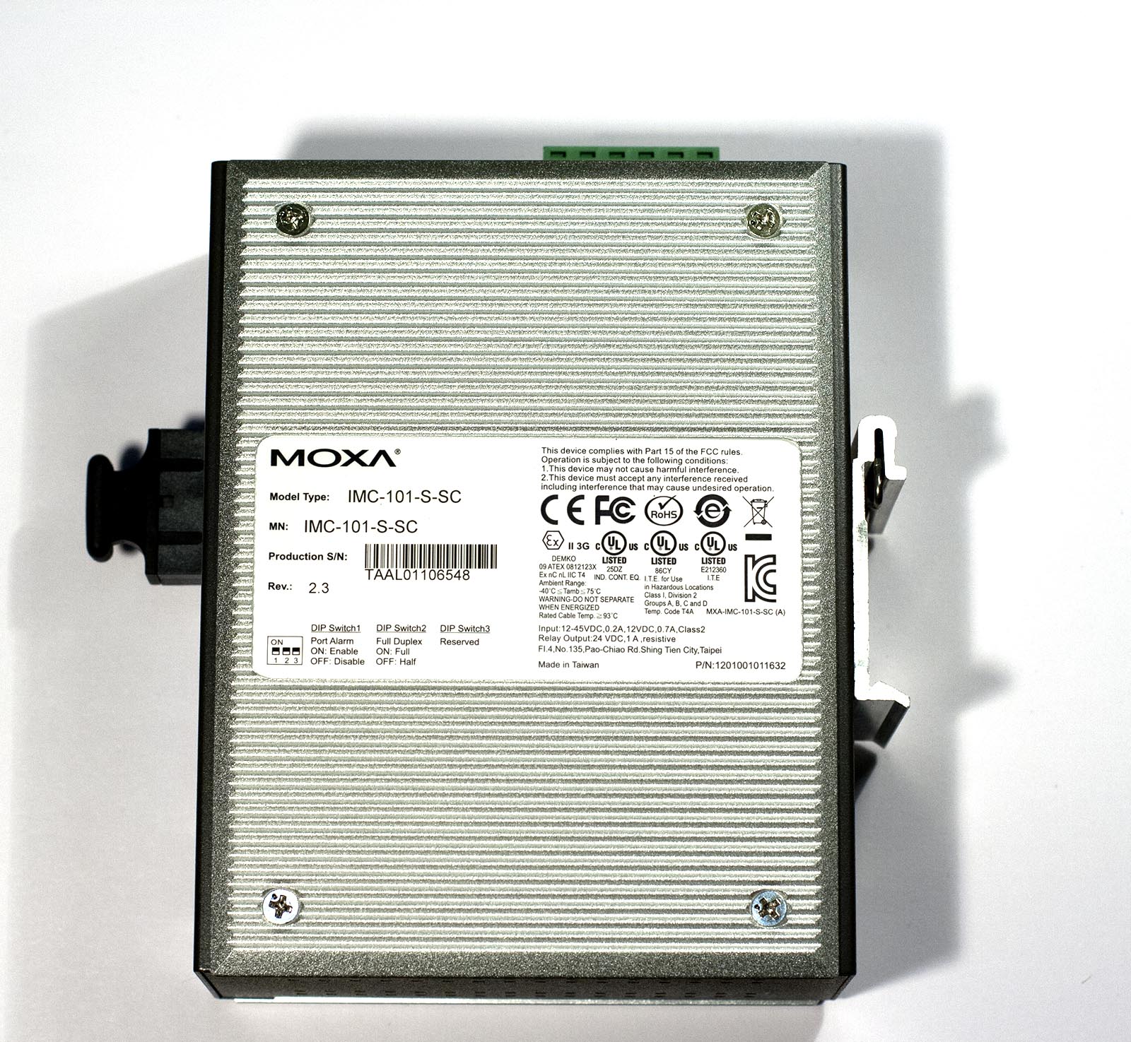 Moxa IMC-101-S-SC 10/100BaseTX–100BaseFX PROFINET — изображение 2