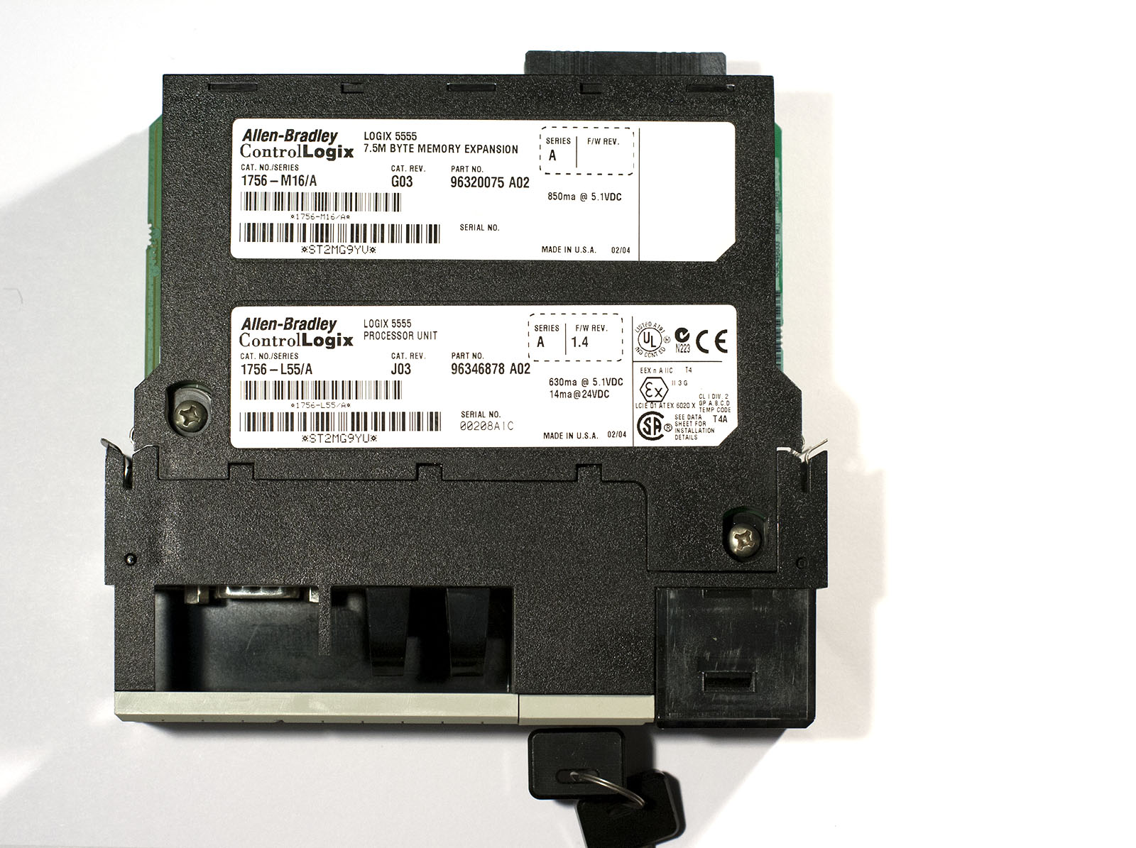 Allen-Bradley ControlLogix Logix5555 CPU 1756-L55 / A with 1756-M16 7.5MB Memory — изображение 2