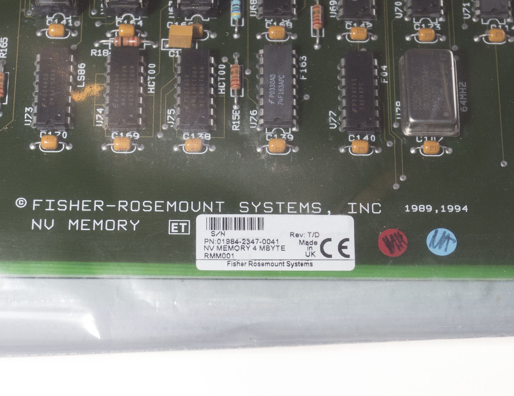 Emerson Fisher-Rosemount NV Memory 4MB 01984-2347-0041 — изображение 2