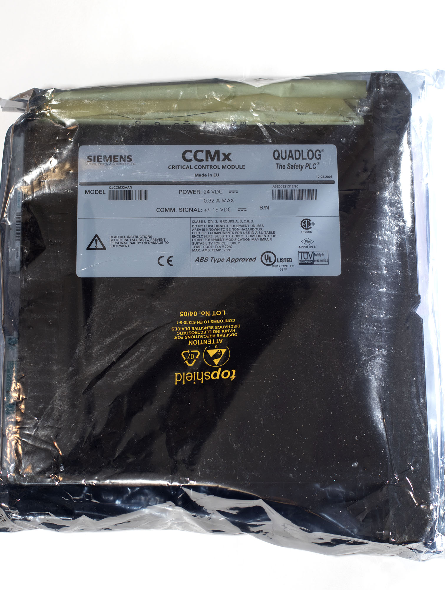 SIEMENS QLCCM32AAN QUADLOG CCMx 2МБ, 24В DC, TÜV SIL3
