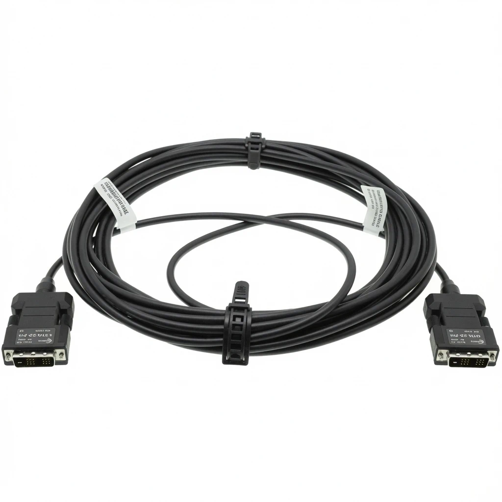 Opticis M1-100A-30 активный кабель DVI-D Single Link, 30 м, 4 многомодовых волокна, WUXGA 1920x1200 60 Гц, виртуальный EDID, два блока питания 5В 1А.