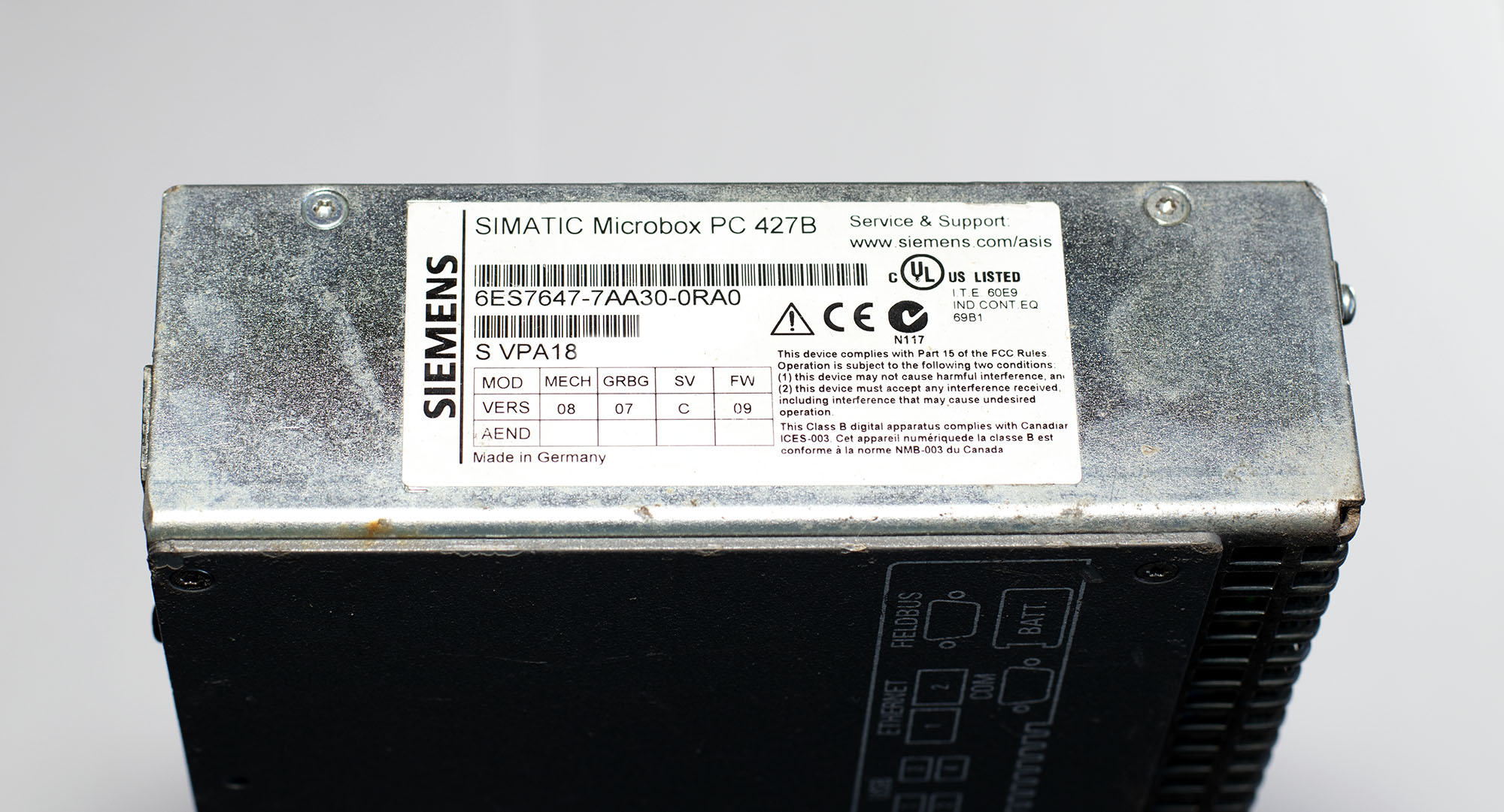 Siemens Microbox PC 427B 6ES7647-7AA30-0RA0 — изображение 2