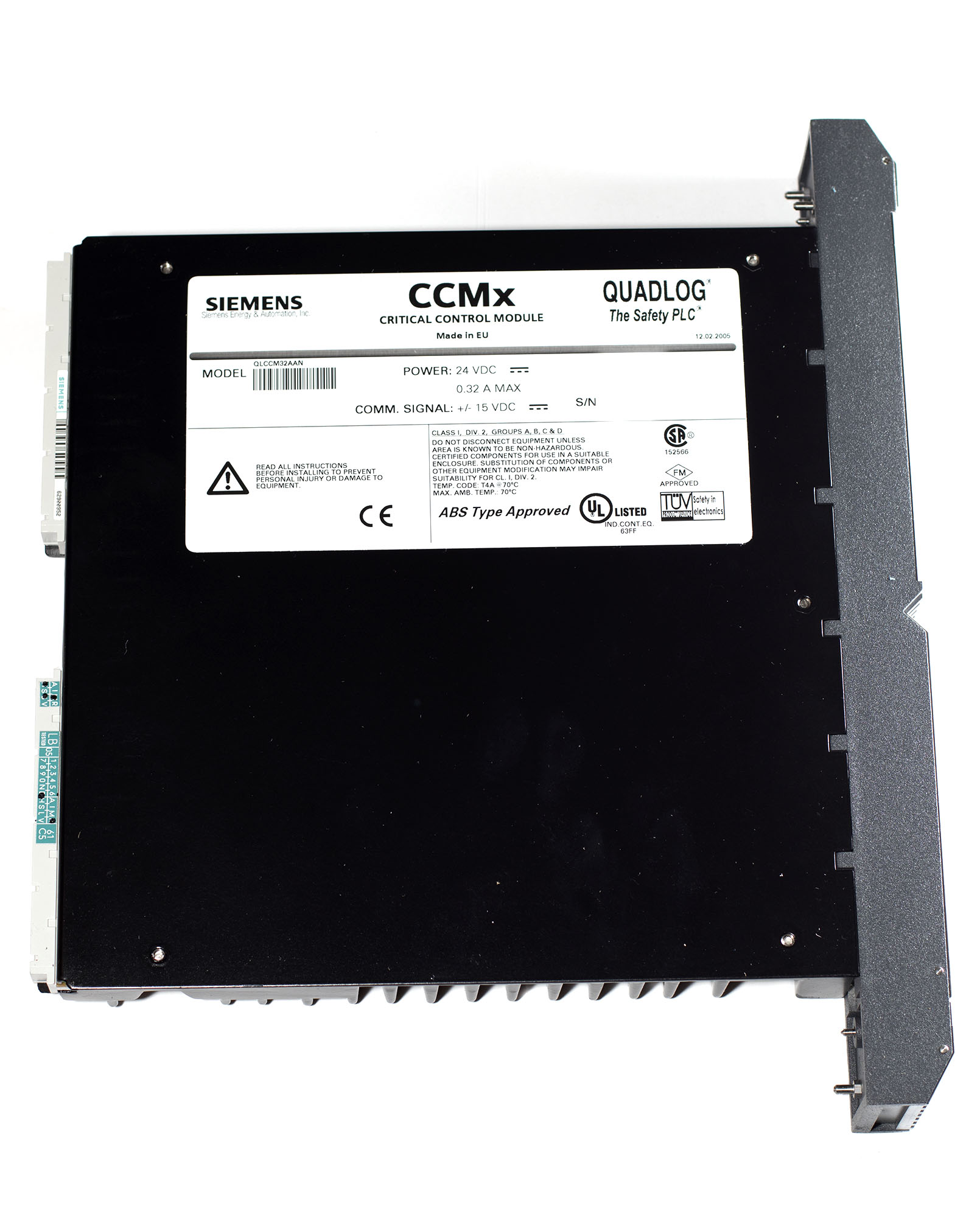 SIEMENS QLCCM32AAN QUADLOG CCMx 2МБ, 24В DC, TÜV SIL3 — изображение 3