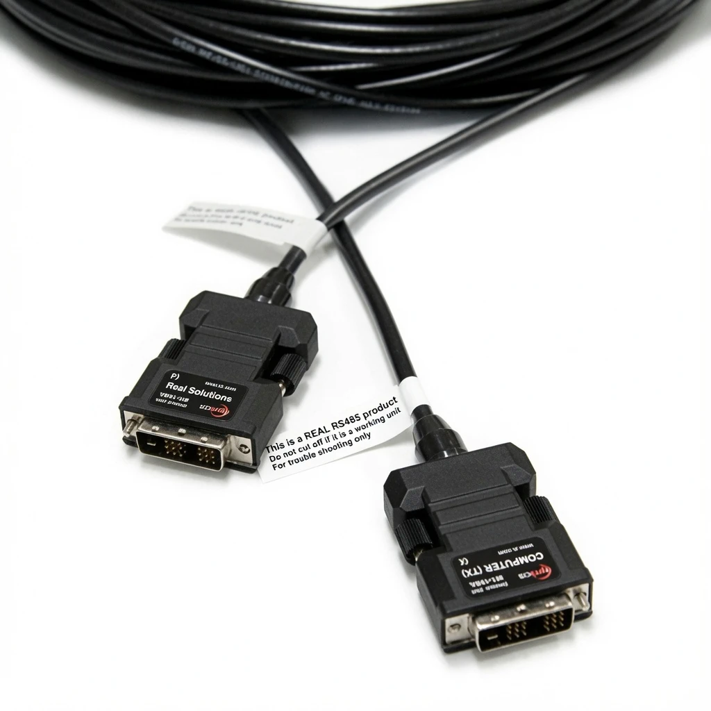 Opticis M1-100A-30 активный кабель DVI-D Single Link, 30 м, 4 многомодовых волокна, WUXGA 1920x1200 60 Гц, виртуальный EDID, два блока питания 5В 1А.