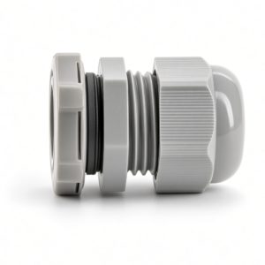 Schneider Electric 83992 сальник Kaedra PG11 для кабеля 9–11 мм. IP55, IK08, полиамид, серый RAL 7035, огнестойкость 850 °C, рабочая температура −25…+40 °C.
