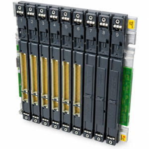Стойка UR2 для SIMATIC S7-400. 9 слотов, 257,5×290×27,5 мм, сталь, 2,15 кг. Для центральных и расширительных устройств, поддержка S7-400H, резервирование питания.